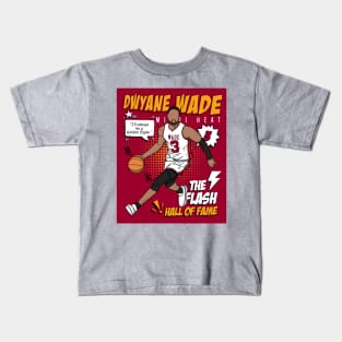 Dwyane Wade Comic Art Kids T-Shirt